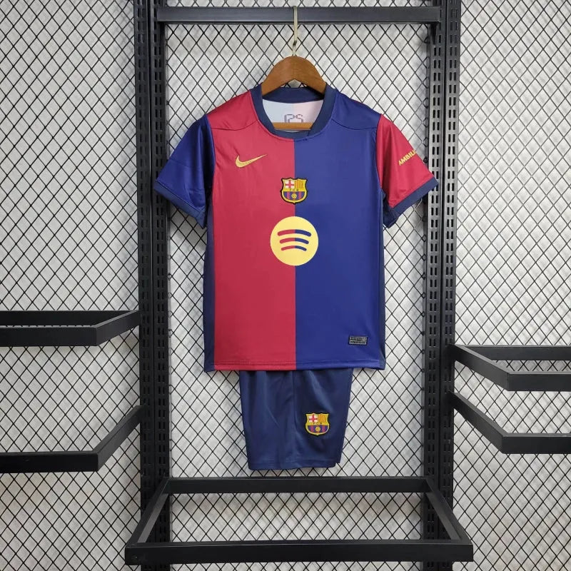 Camisa Barcelona Home 24/25 - Torcedor Infantil - Camisa de Time Oficial - Buyit