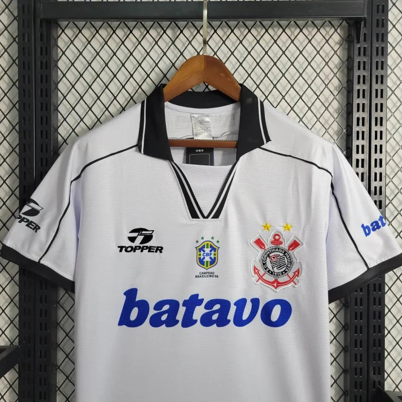 Camisa Corinthians Retrô 1999 - Torcedor Masculina Branca - Camisa de Time Oficial - Buyit