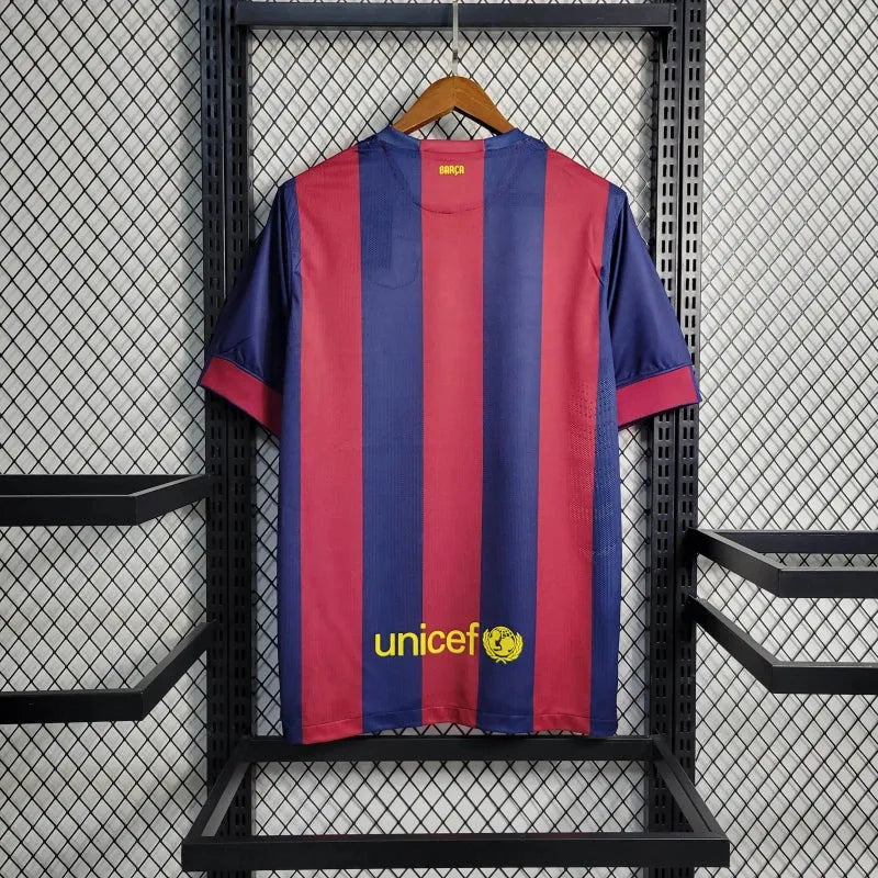 Camisa Barcelona Retrô Home 2014/15 - Torcedor Masculina - Camisa de Time Oficial - Buyit