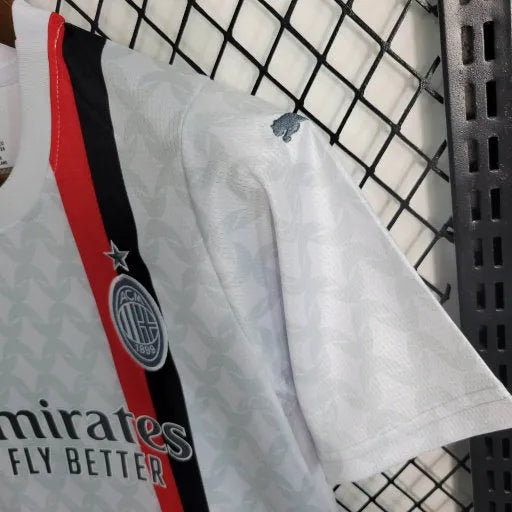 Camisa AC Milan Away 22/23 - Torcedor Infantil Branca - Camisa de Time Oficial - Buyit