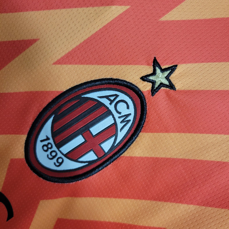 Camisa AC Milan Goleiro 23/24 - Torcedor Masculina Laranja - Camisa de Time Oficial - Buyit