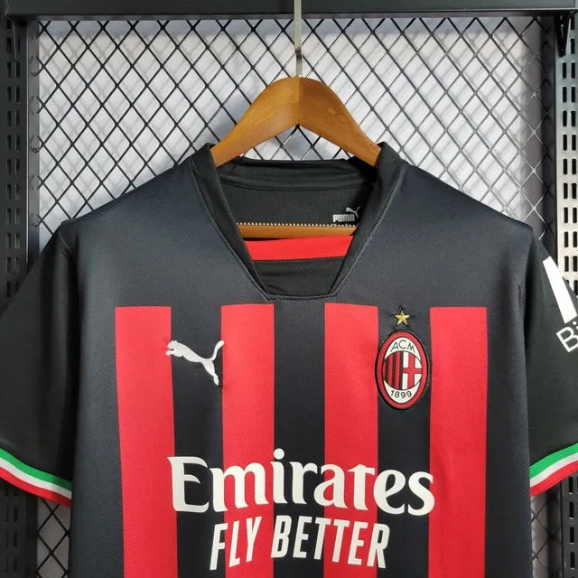 Camisa AC Milan Home 22/23 - Torcedor Masculina - Camisa de Time Oficial - Buyit