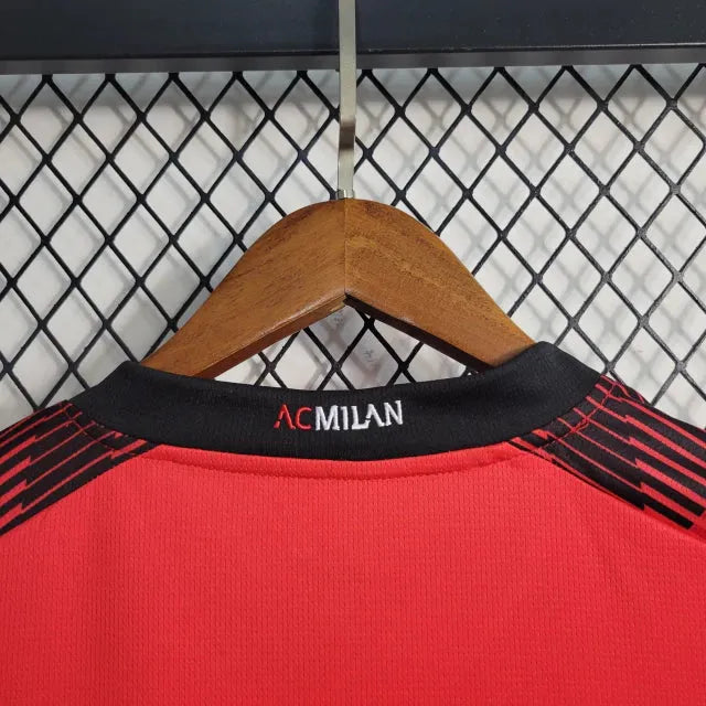 Camisa AC Milan Home 23/24 - Torcedor Masculina - Camisa de Time Oficial - Buyit