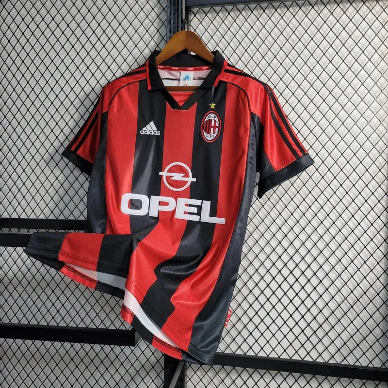 Camisa AC Milan Home Retrô 1998/99 - Torcedor Masculina - Camisa de Time Oficial - Buyit