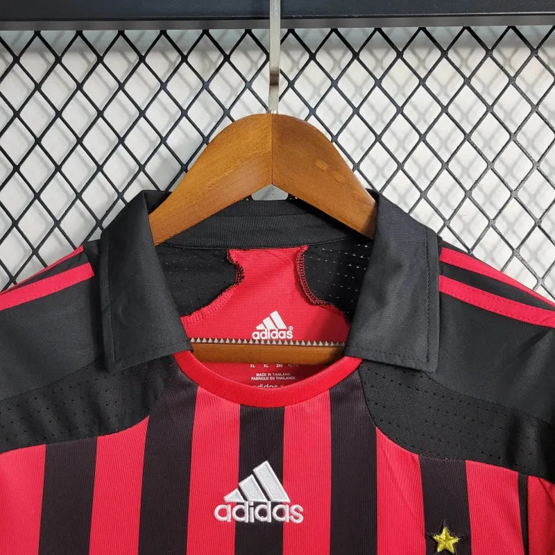 Camisa AC Milan Home Retrô 2007/08 - Torcedor Masculina - Camisa de Time Oficial - Buyit