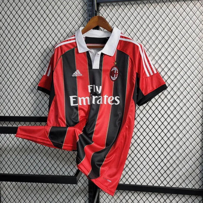 Camisa AC Milan Home Retrô 2012/13 - Torcedor Masculina - Camisa de Time Oficial - Buyit