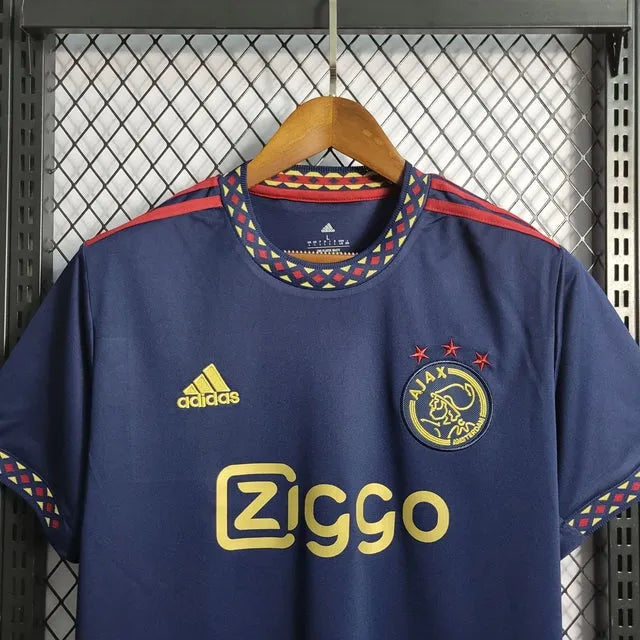 Camisa Ajax Away 22/23 - Torcedor Masculina Azul - Camisa de Time Oficial - Buyit