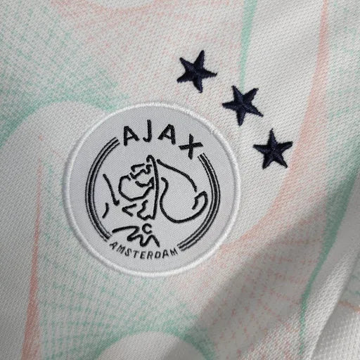 Camisa Ajax Away 23/24 - Torcedor Infantil Branca - Camisa de Time Oficial - Buyit