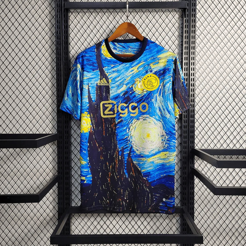 Camisa Ajax Edição Especial 23/24 - Torcedor Masculina Van Gogh - Camisa de Time Oficial - Buyit