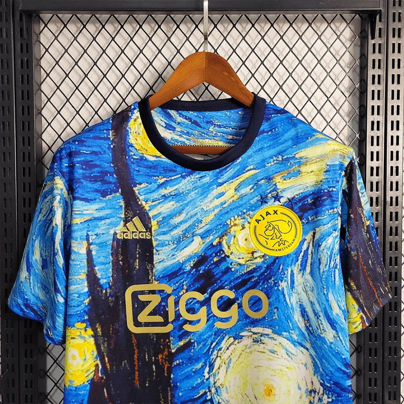 Camisa Ajax Edição Especial 23/24 - Torcedor Masculina Van Gogh - Camisa de Time Oficial - Buyit