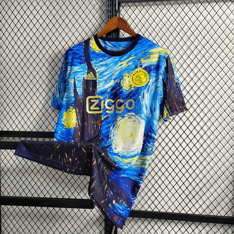 Camisa Ajax Edição Especial 23/24 - Torcedor Masculina Van Gogh - Camisa de Time Oficial - Buyit