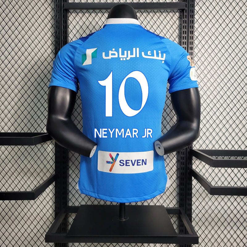 Camisa Al-Hilal Home 23/24 - Jogador Masculina Azul + Neymar 10 - Camisa de Time Oficial - Buyit