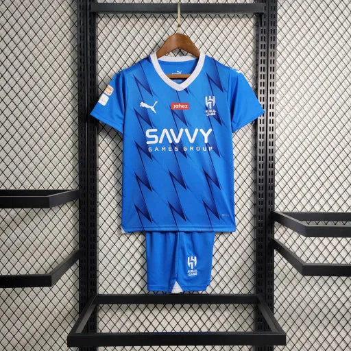 Camisa Al-Hilal Home 23/24 - Torcedor Infantil Azul - Camisa de Time Oficial - Buyit