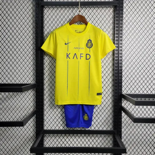 Camisa Al-Nassr Home 23/24 - Torcedor Infantil Amarela - Camisa de Time Oficial - Buyit