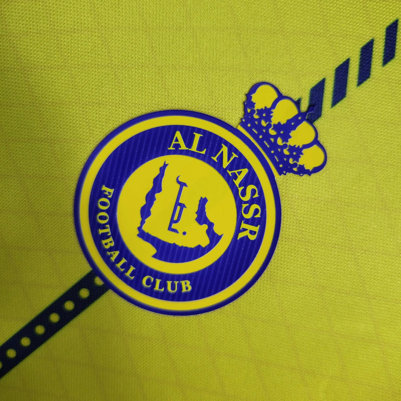 Camisa Al-Nassr Home 23/24 - Torcedor Masculina Amarela - Camisa de Time Oficial - Buyit