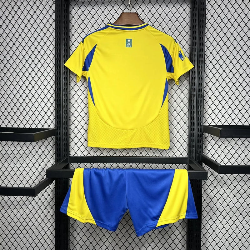 Camisa Al-Nassr Home 24/25 - Torcedor Infantil Amarela - Camisa de Time Oficial - Buyit