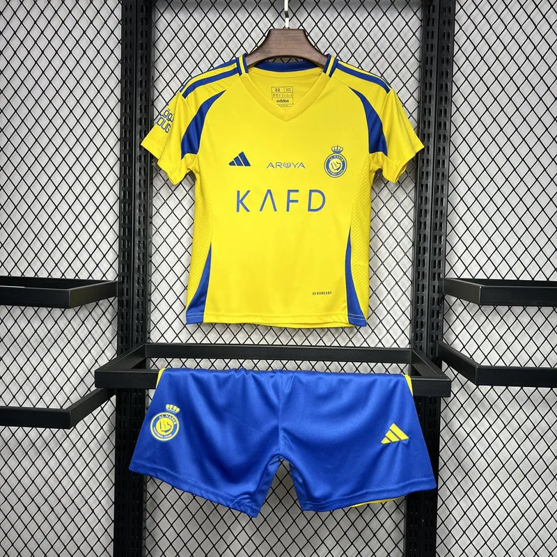 Camisa Al-Nassr Home 24/25 - Torcedor Infantil Amarela - Camisa de Time Oficial - Buyit