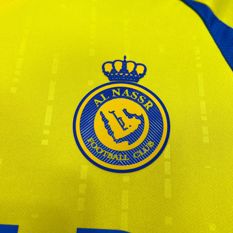 Camisa Al-Nassr Home 24/25 - Torcedor Masculina Amarela - Camisa de Time Oficial - Buyit