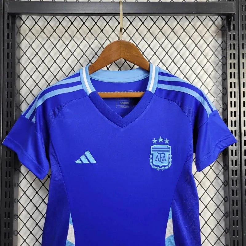 Camisa Argentina Away 24/25 - Torcedor Feminina Azul - Camisa de Time Oficial - Buyit