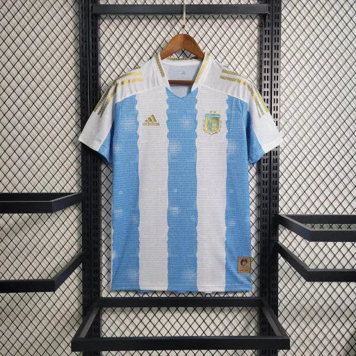 Camisa Argentina Home III 22/23 - Torcedor Infantil Azul e Branca - Camisa de Time Oficial - Buyit