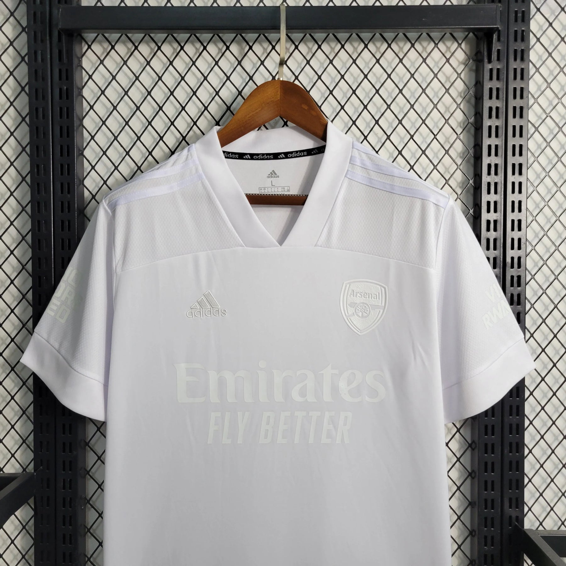 Camisa Arsenal 21/22 - Torcedor Masculina Branca - Camisa de Time Oficial - Buyit