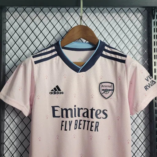 Camisa Arsenal Away II 22/23 - Torcedor Infantil Rosa - Camisa de Time Oficial - Buyit