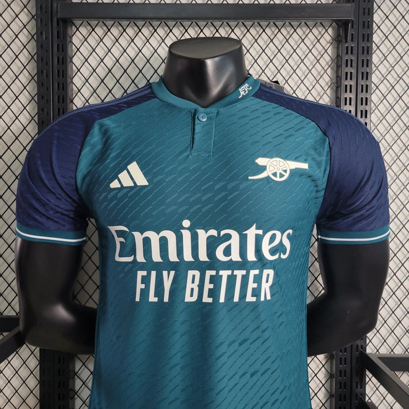 Camisa Arsenal Away II 23/24 - Jogador Masculina Azul - Camisa de Time Oficial - Buyit