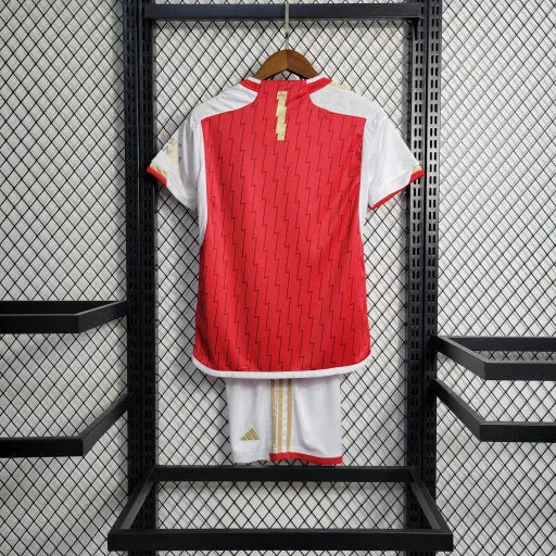 Camisa Arsenal Home 23/24 - Torcedor Infantil Vermelha e Dourada - Camisa de Time Oficial - Buyit