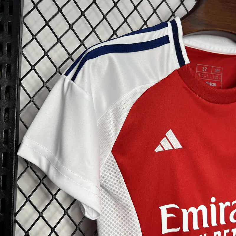 Camisa Arsenal Home 24/25 - Torcedor Infantil Vermelha e Branca - Camisa de Time Oficial - Buyit