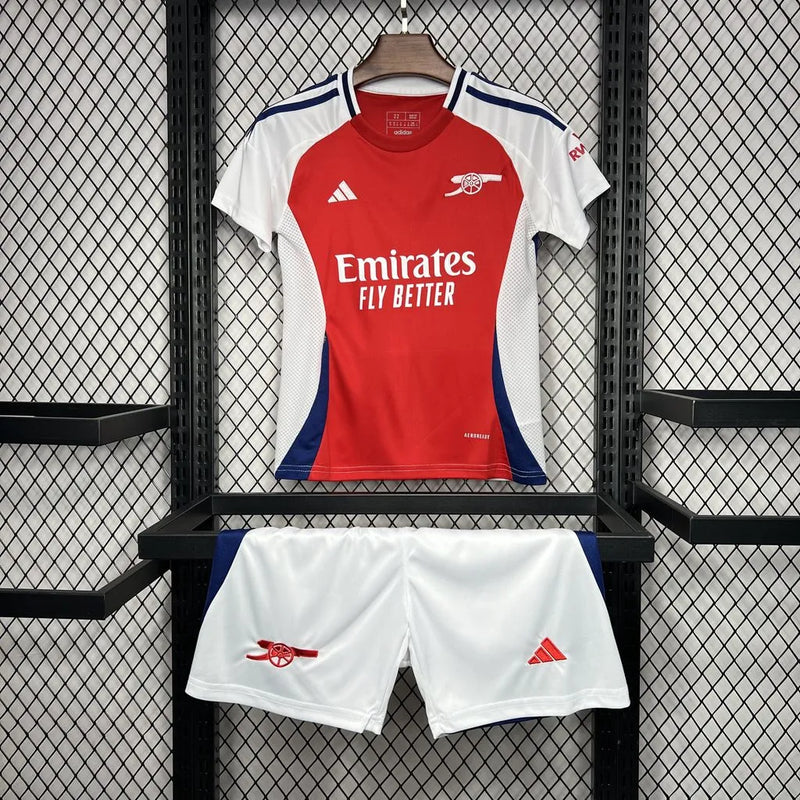 Camisa Arsenal Home 24/25 - Torcedor Infantil Vermelha e Branca - Camisa de Time Oficial - Buyit