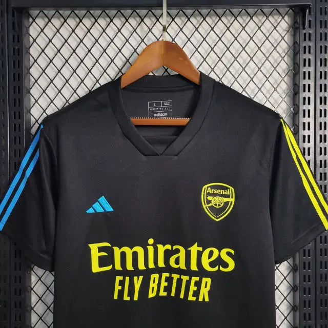 Camisa Arsenal Treino 23/24 - Torcedor Masculina Preta - Camisa de Time Oficial - Buyit