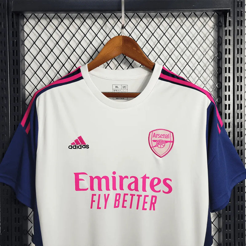 Camisa Arsenal Treino 23/24 - Trocedor Masculina Branca - Camisa de Time Oficial - Buyit