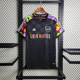 Camisa Arsenal Treino 24/25 - Trocedor Masculina Preta Love Unites - Camisa de Time Oficial - Buyit