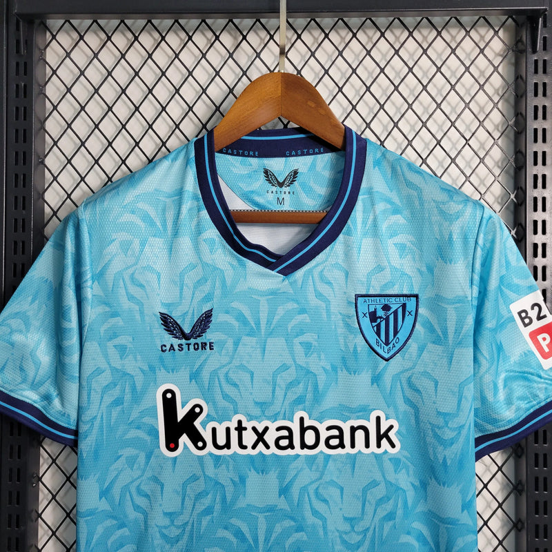 Camisa Athletic Bilbao Away 23/24 - Torcedor Masculina Azul - Camisa de Time Oficial - Buyit