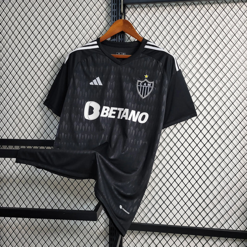 Camisa Atlético Mineiro Goleiro 23/24 - Torcedor Masculina Preta - Camisa de Time Oficial - Buyit