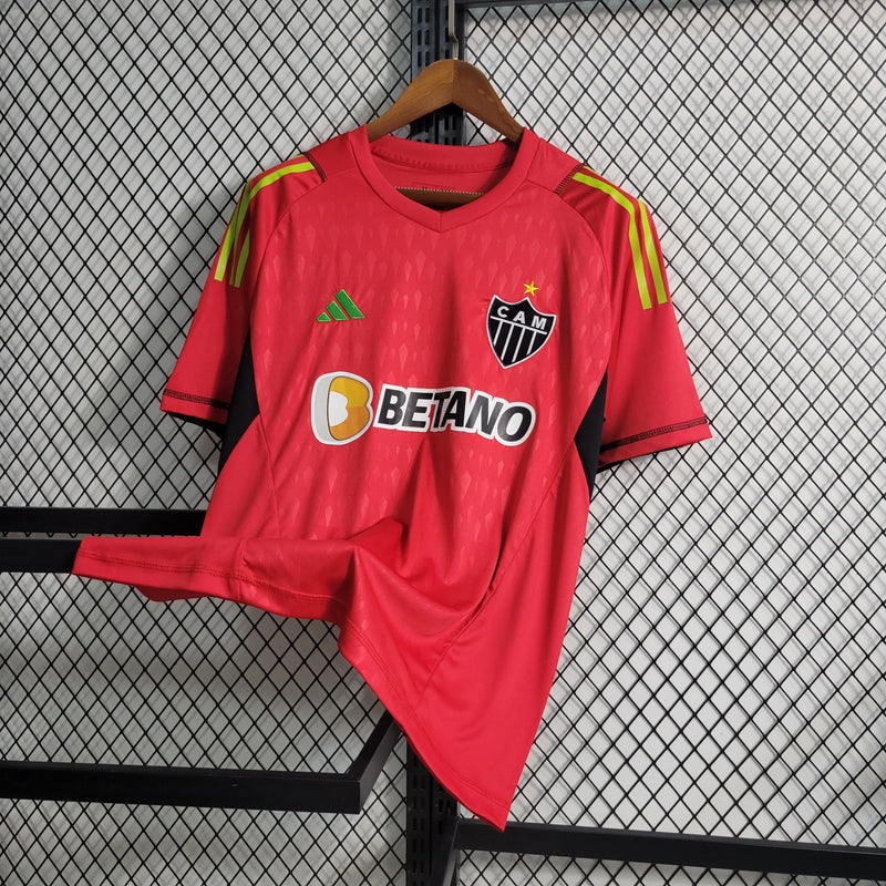 Camisa Atlético Mineiro Goleiro 23/24 - Torcedor Masculina Vermelha - Camisa de Time Oficial - Buyit