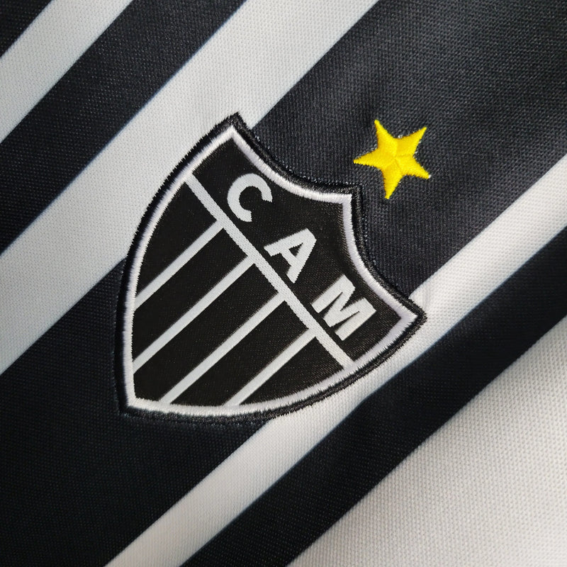 Camisa Atlético Mineiro Home 23/24 - Torcedor Feminina Preta e Branca - Camisa de Time Oficial - Buyit