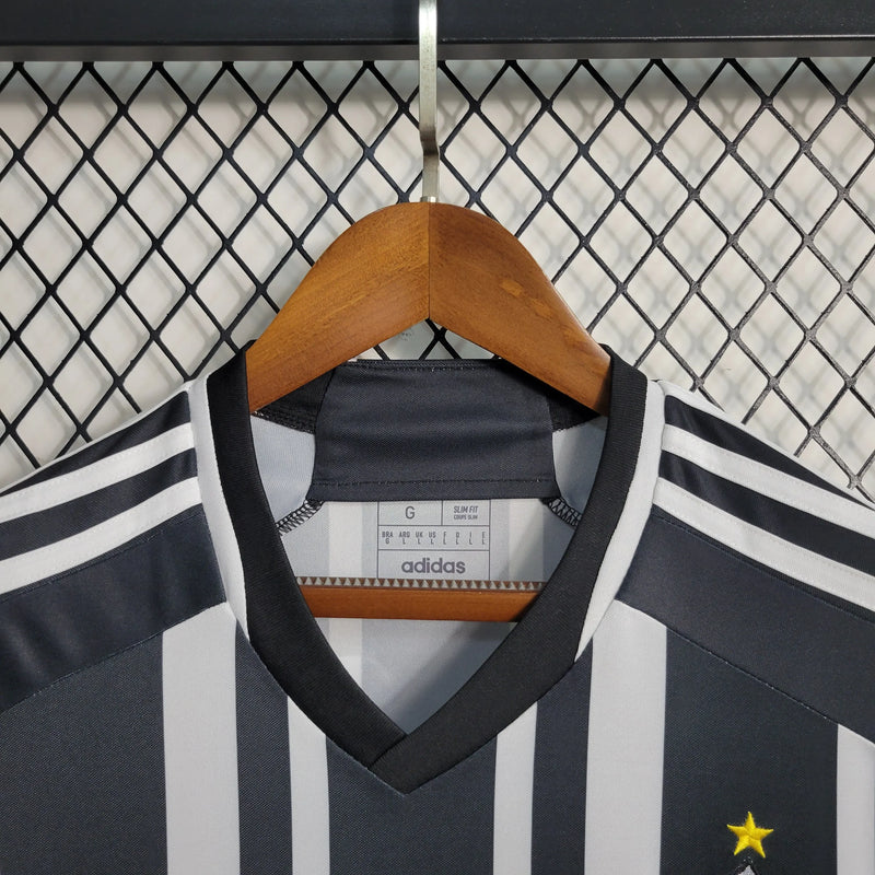 Camisa Atlético Mineiro Home 23/24 - Torcedor Masculina Preta e Branca - Camisa de Time Oficial - Buyit