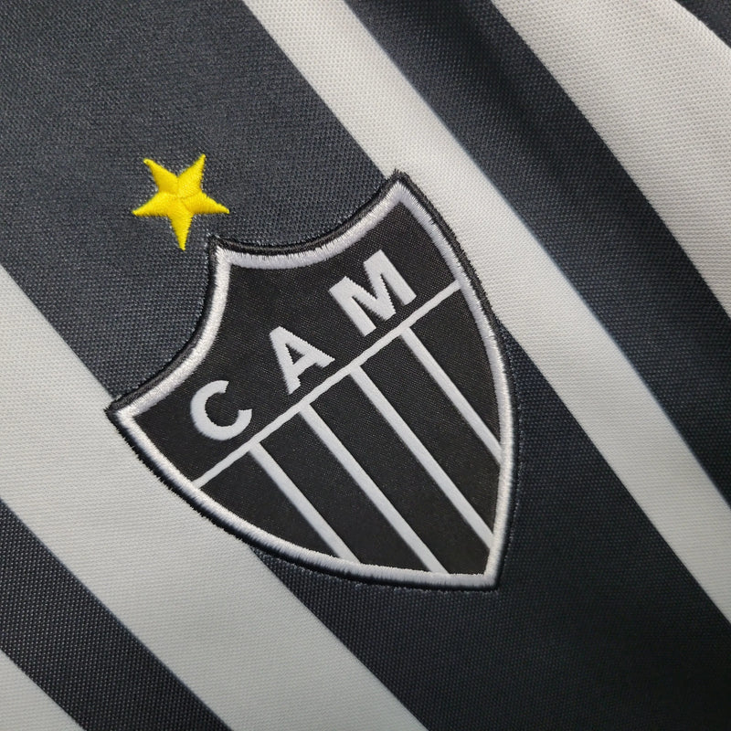 Camisa Atlético Mineiro Home 23/24 - Torcedor Masculina Preta e Branca - Camisa de Time Oficial - Buyit