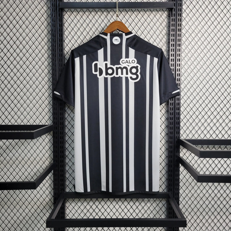 Camisa Atlético Mineiro Home 23/24 - Torcedor Masculina Preta e Branca - Camisa de Time Oficial - Buyit