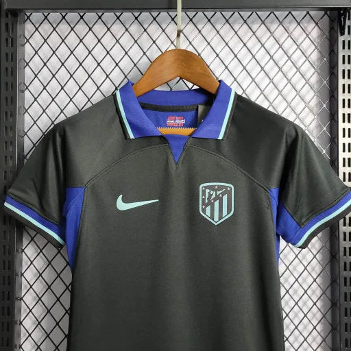 Camisa Atlético de Madrid Away 22/23 - Torcedor Infantil Preta - Camisa de Time Oficial - Buyit