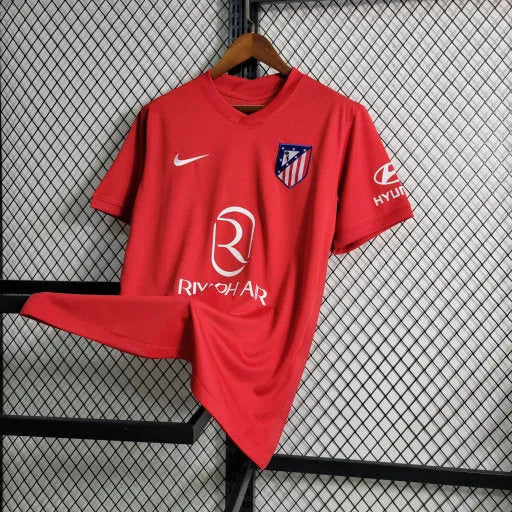 Camisa Atlético de Madrid Treino 23/24- Torcedor Masculina Vermelha - Camisa de Time Oficial - Buyit