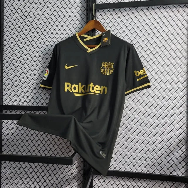 Camisa Barcelona Away 20/21 - Torcedor Masculina Preta - Camisa de Time Oficial - Buyit