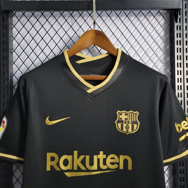 Camisa Barcelona Away 20/21 - Torcedor Masculina Preta - Camisa de Time Oficial - Buyit