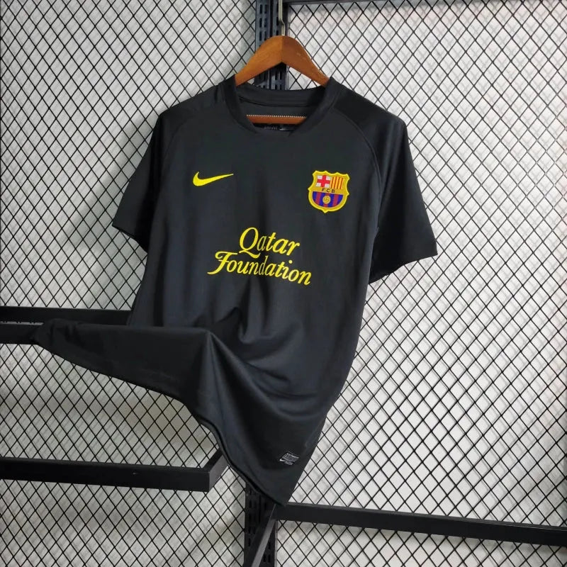 Camisa Barcelona Away Retrô 2011/12 - Torcedor Masculina Preta - Camisa de Time Oficial - Buyit