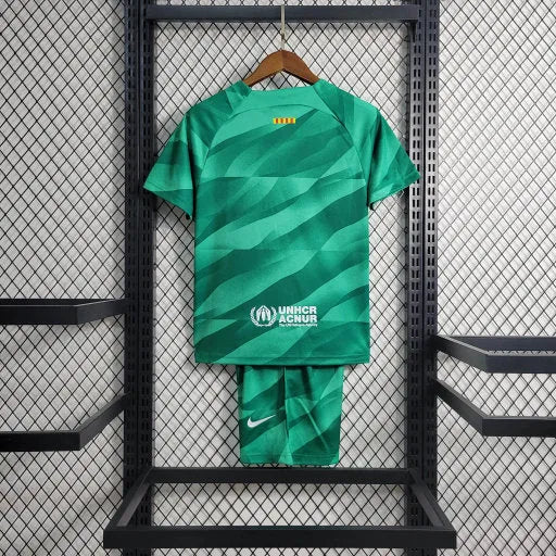 Camisa Barcelona Goleiro 23/24 - Torcedor Infantil Verde - Camisa de Time Oficial - Buyit