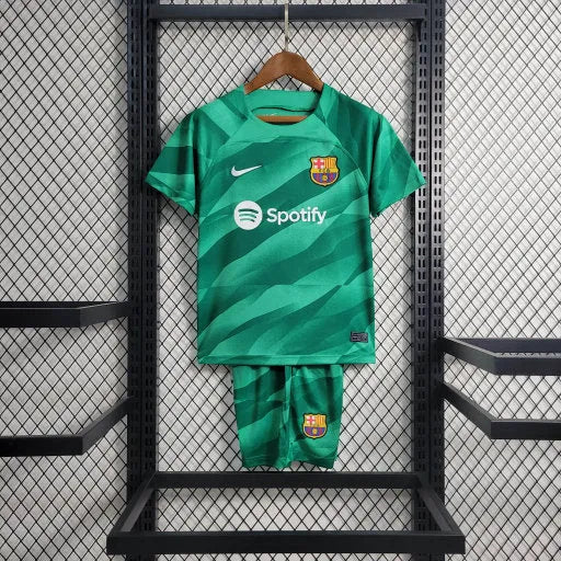 Camisa Barcelona Goleiro 23/24 - Torcedor Infantil Verde - Camisa de Time Oficial - Buyit