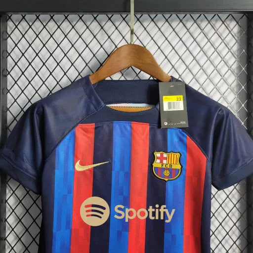 Camisa Barcelona Home 22/23 - Torcedor Infantil - Camisa de Time Oficial - Buyit