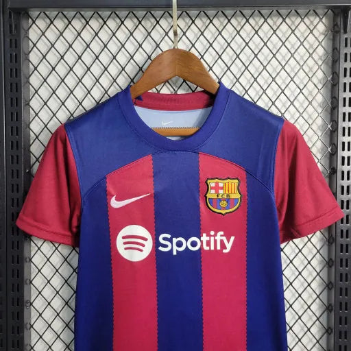 Camisa Barcelona Home 23/24 - Torcedor Infantil - Camisa de Time Oficial - Buyit