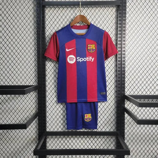 Camisa Barcelona Home 23/24 - Torcedor Infantil - Camisa de Time Oficial - Buyit